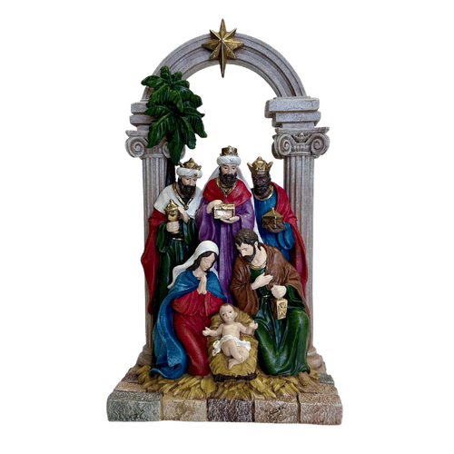 HOLY FAMILY & KINGS STATUE
