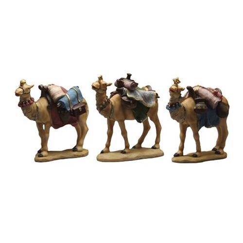 NATIVITY PIECES - CAMEL SET OF 3 RESIN 140MM