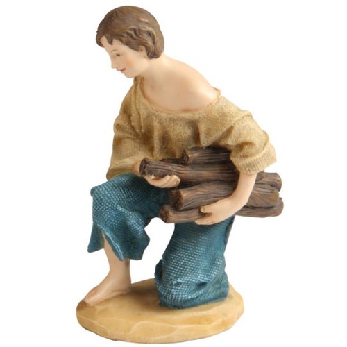 NATIVITY PIECE - SHEPHERD KNEELING 140MM 