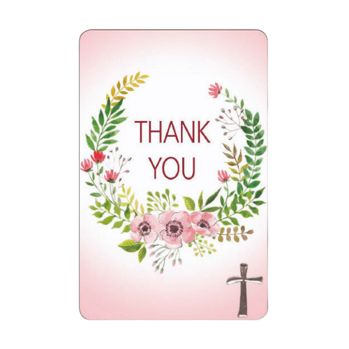 HOLY CARD LAMINATED Thank You