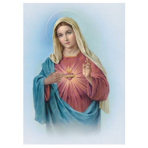 PRINTS COLOURED 10 X 8 Immaculate Heart of Mary