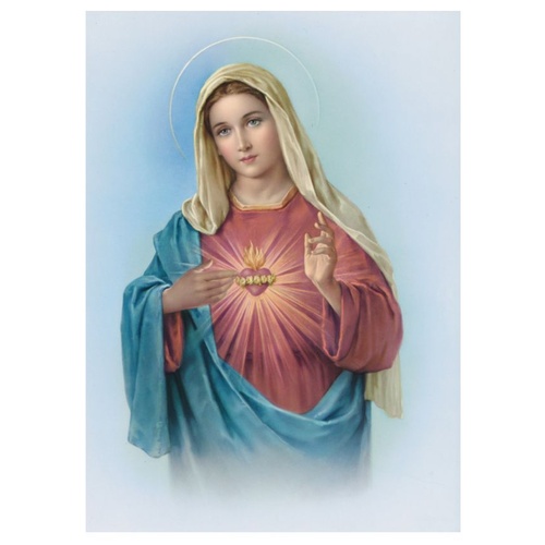 PRINTS COLOURED 10 X 8 Sacred Heart of Mary