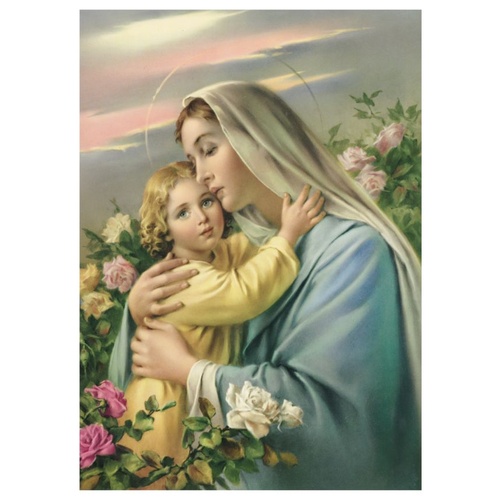 PRINTS COLOURED 10 X 8 Mother and Child