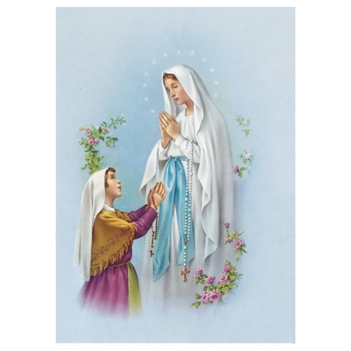 PRINTS COLOURED 10 X 8 Our Lady of Lourdes