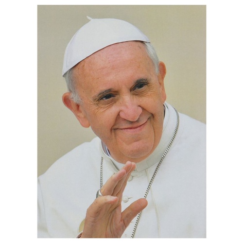 PRINTS COLOURED 10 X 8 POPE FRANCIS