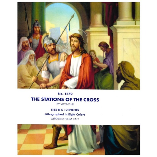 STATIONS OF THE CROSS SET PRINTS 200 x 250mm (10x8")