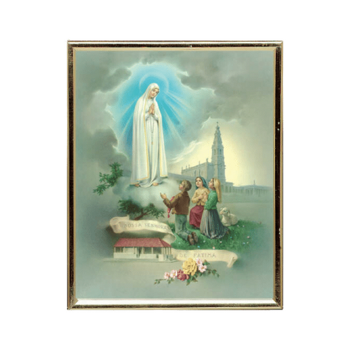 GOLD FRAME OUR LADY FATIMA