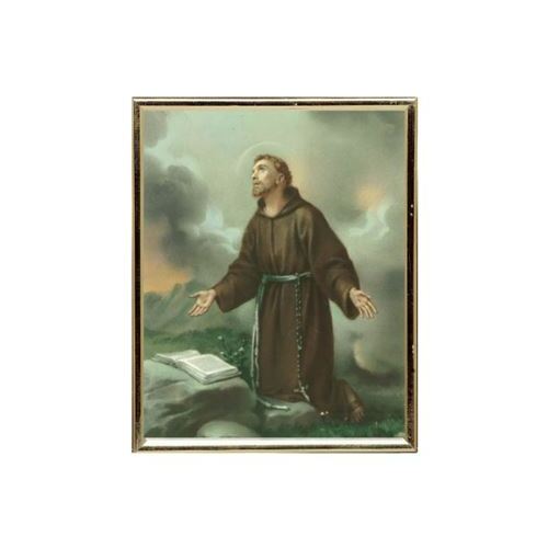 GOLD FRAME ST FRANCIS