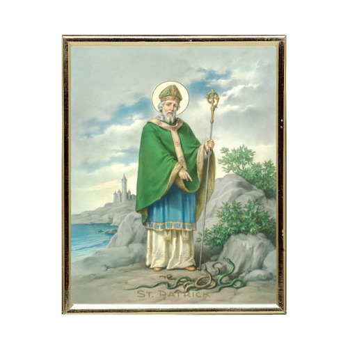 GOLD FRAME ST PATRICK                   
