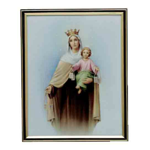 GOLD FRAME OUR LADY OF MOUNT CARMEL