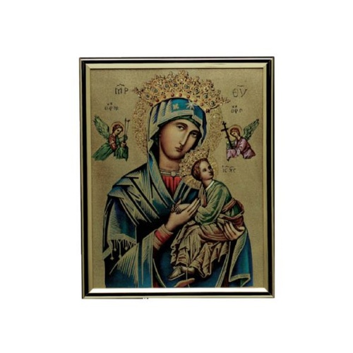 GOLD FRAME OUR LADY PERPETUAL HELP - SUCCOUR