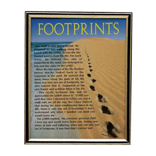 GOLD FRAME FOOTPRINTS