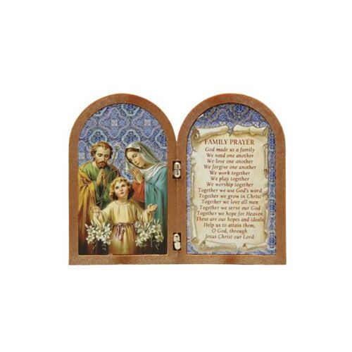 BI FOLD PLAQUE HOLY FAMILY