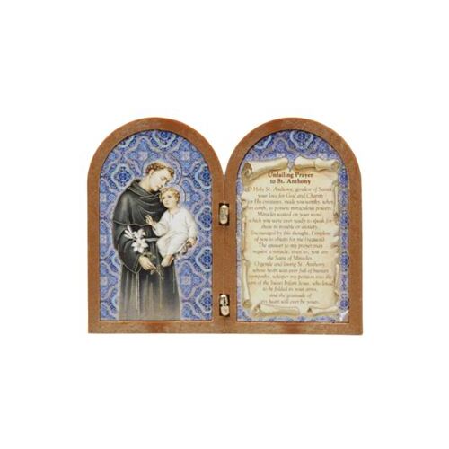 BI FOLD PLAQUE ST ANTHONY       