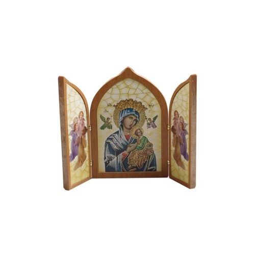 PLAQUE TRIFOLD OUR LADY OF PERPETUAL SUCCOUR   