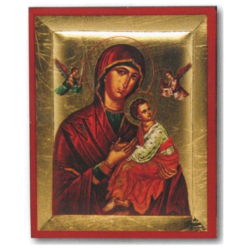 PLAQUE ICON SERIES OUR LADY OF PERPETUAL SUCCOUR 130MM x 105MM