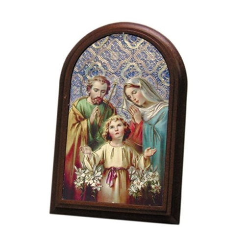 PLASTIC PLAQUE- HOLY FAMILY             