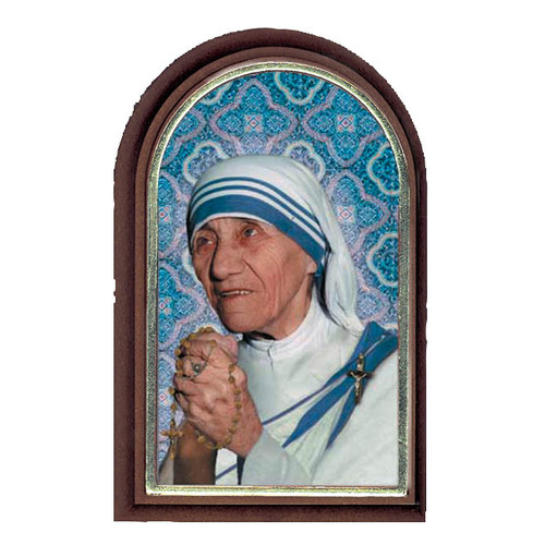PLASTIC PLAQUE MOTHER TERESA