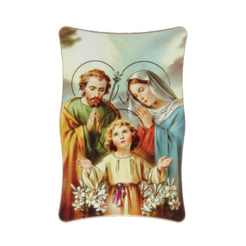 PLASTIC PLAQUE HOLY FAMILY              