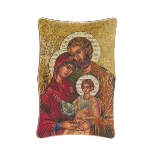 PLASTIC PLAQUE ICON HOLY FAMILY         