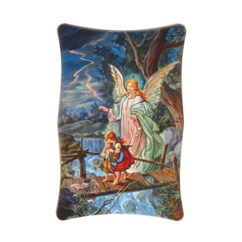 PLAQUE PLASTIC STANDING GUARDIAN ANGEL  