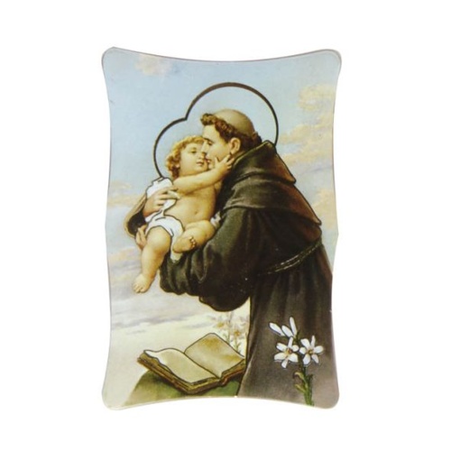 PLASTIC PLAQUE ST ANTHONY               