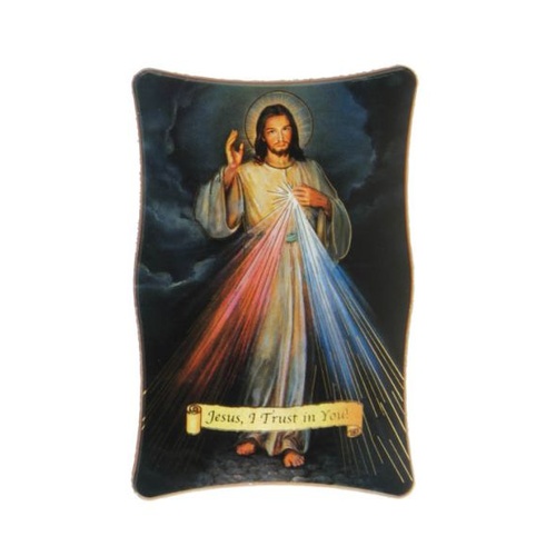PLASTIC PLAQUE DIVINE MERCY             