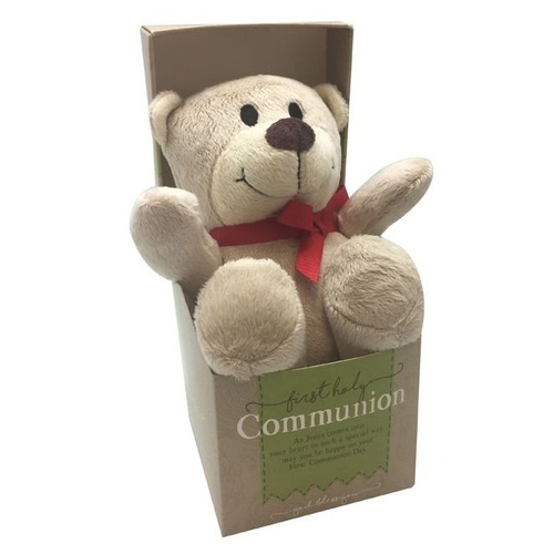 COMMUNION PLUSH BEAR IN A BOX 