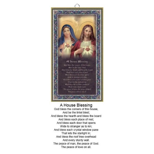 WOOD PLAQUE WITH PRAYER - HOUSE BLESSING