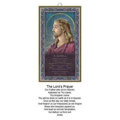 WOOD PLAQUE WITH PRAYER - LORDS PRAYER