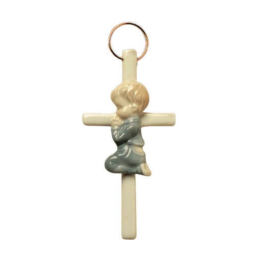 CROSS CERAMIC BOY PRAYING