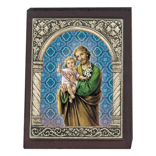 WOOD PLAQUE ST JOSEPH