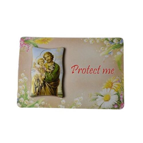 PLASTIC PLAQUE MINI ST JOSEPH  **Limited Stock**