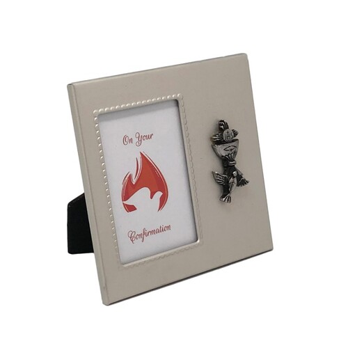 CONFIRMATION METAL FRAME WHITE