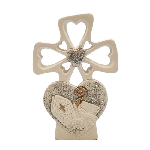CONFIRMATION CROSS ORNAMENT RESIN