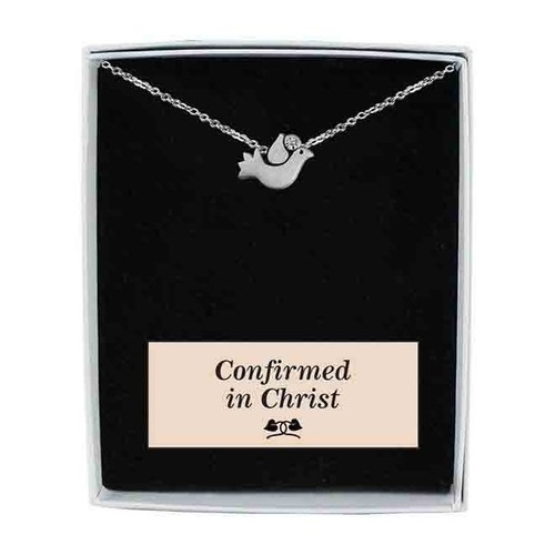 CONFIRMATION DOVE PENDANT ON CHAIN BOXED