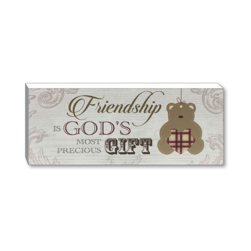 WOODEN PLAQUE FRIENDSHIP
