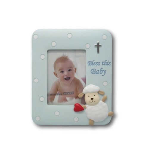 BLESS THIS BABY FRAME SMALL - BOY