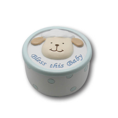 BLESS THIS BABY - JEWELLERY BOX BLUE