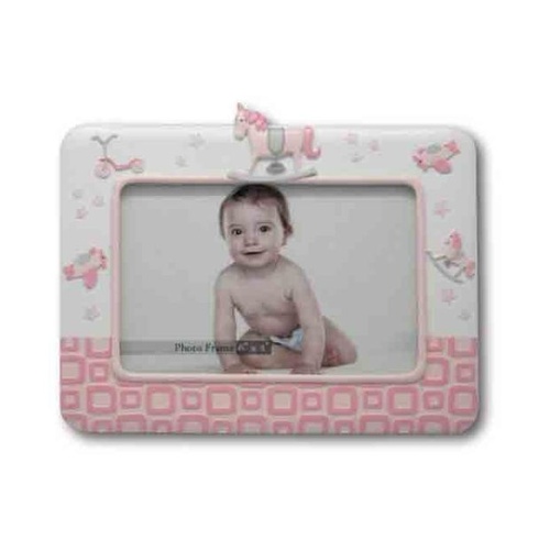 BABY GIRL ROCKING HORSE FRAME  **Limited Stock**