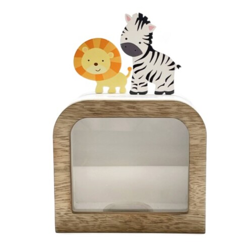 WOODEN MONEY BOX - NOAH'S ARK SERIES