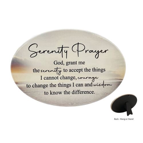 PLAQUE OVAL CERAMIC - SERENITY