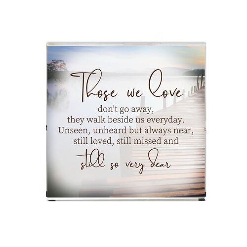 CRYSTAL PAPERWEIGHT BLOCK THOSE WE LOVE