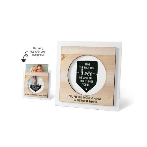 WOODEN PHOTO FRAME NANNA