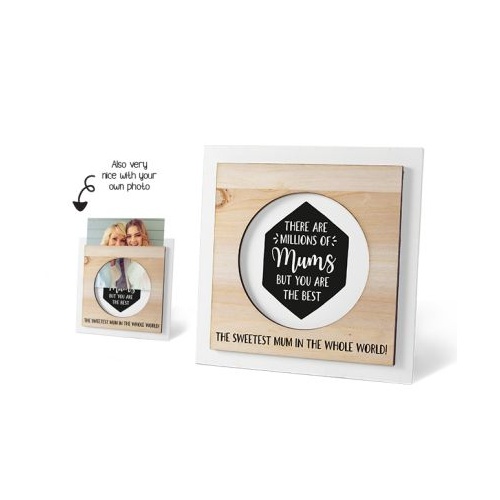WOODEN PHOTO FRAME SWEETEST MUM
