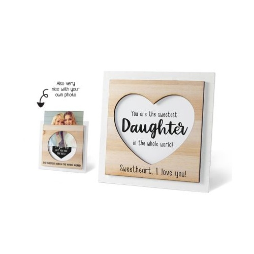 WOODEN PHOTO FRAME DAUGHTER