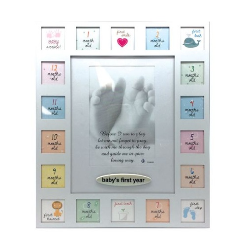 BABY'S FIRST YEAR FRAME ALUMINIUM
