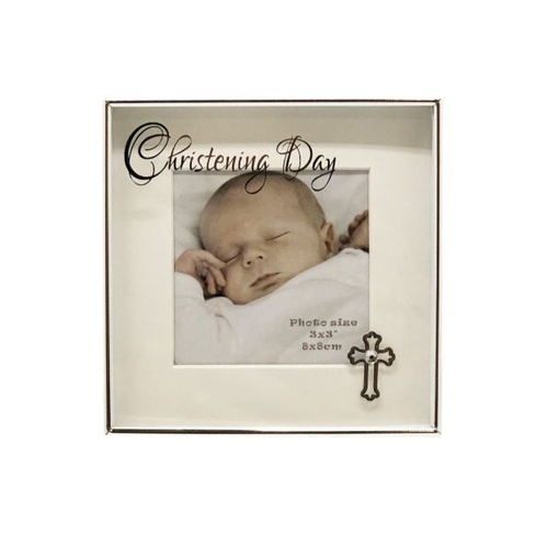 CHRISTENING FRAME WHITE FINISH