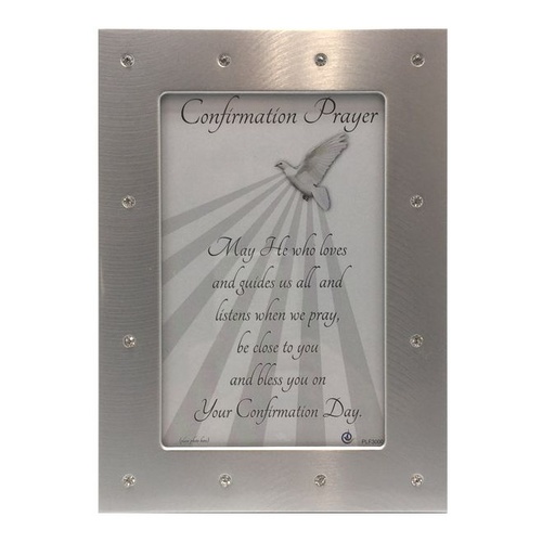 CONFIRMATION PHOTO FRAME SILVER DIAMANTE