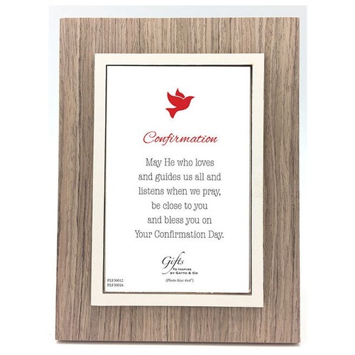 CONFIRMATION WOODGRAIN FRAME
